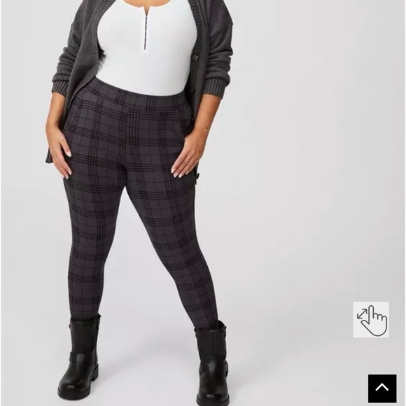 torrid Pants - Torrid Black Plaid Leggings